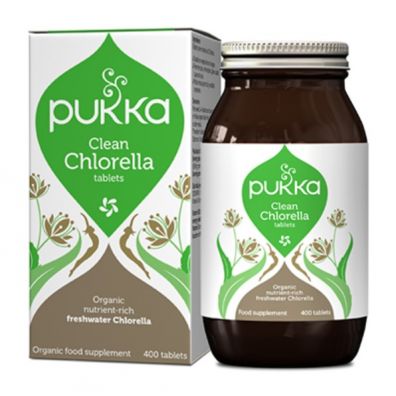 Pukka Clean Chlorella - suplement diety 400 tab. Bio