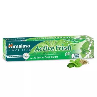 Himalaya Herbals Active Fresh Gel Toothpaste �elowa pasta do z�b�w bez fluoru 80 g
