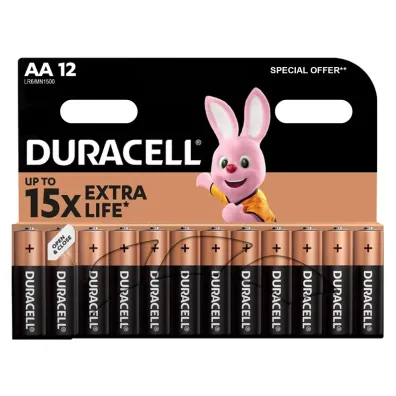 Duracell Basic MN1500 AA Alkaline Batteries 12 pcs.