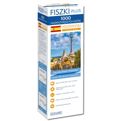 Fiszki plus. Hiszpa�ski. 1000 najwa�niejszych s��w. Poziom A1-A2