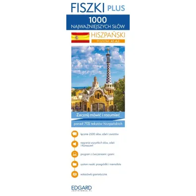 Fiszki plus. Hiszpa�ski. 1000 najwa�niejszych s��w. Poziom A1-A2