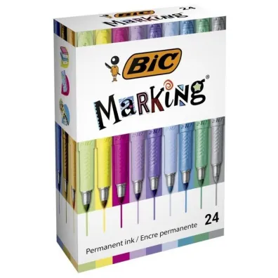 Bic Markery Permamentne Intensity Marking Color 24 kolory