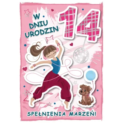 Armin Style KARNET URODZINY 14 B6 Z KOP AS GM-1104 FOL
