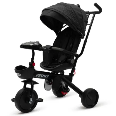 Rowerek 3-ko�owy Peony EVA czarny Baby Mix