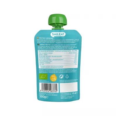Smileat Mus ekologiczny wieloowocowy po 6 miesicu Zestaw 6 x 100 g Bio