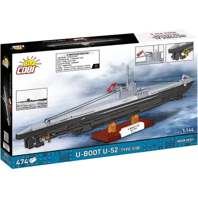 Klocki Historical Collection WWII U-Boot U-52 Type VIIB 474 kl.