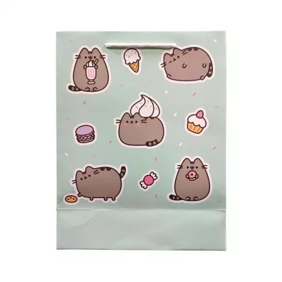 Pusheen Torba papierowa na prezenty �rednia 33x26x12cm