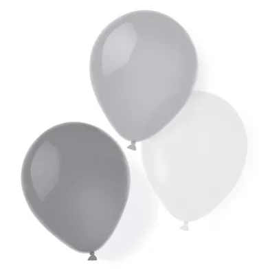 Amscan Balony lateksowe silver dream 25,4cm/10