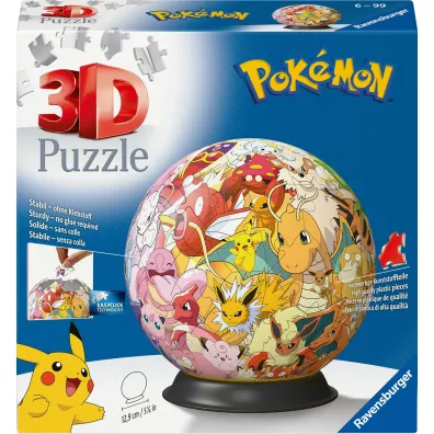 Puzzle Kula 72 el. 3D Pokemon Ravensburger