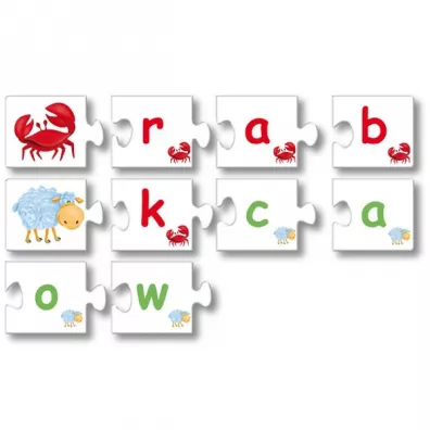 Puzzle Ukadanka edukacyjna. Literka po literkce Kukuryku