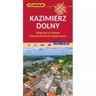 Mapa turystyczna Kazimierz Dolny 1:35 000
