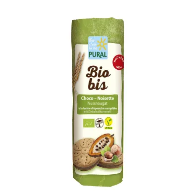 Pural Ciastka markizy orkiszowe z kremem kakaowo - orzechowym 320 g Bio