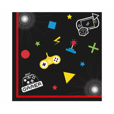 Godan Serwetki papierowe Gaming Party 33x33 cm