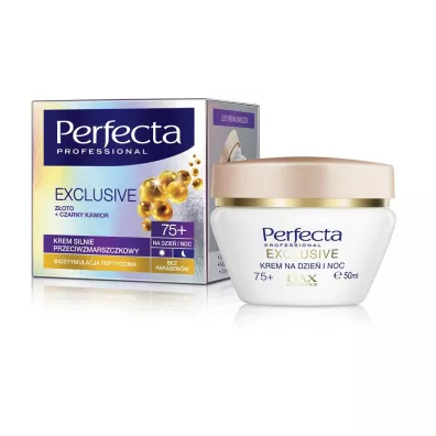 Perfecta Exclusive krem silnie przeciwzmarszczkowy na dzie� i na noc 75+ 50 ml