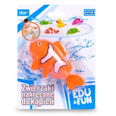 Zabawka do kpieli pomaraczowa rybka blister EDU&FUN ARTYK