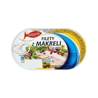 Graal Filety z makreli w oleju 170 g