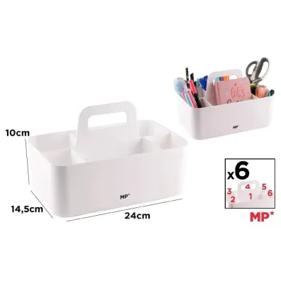 Mp Main Paper Organizer na biurko z uchwytem bia�y