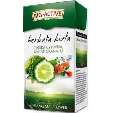 Big-Active Herbata biaa tajska Cytryna i kwiat granatu 20 x 1,5 g