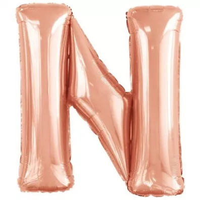 Amscan Balon foliowy litera N r�owe z�oto 79x86cm