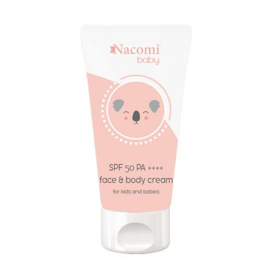 Nacomi Baby Face & Body Cream SPF50++++ fotostabilny krem do twarzy i ciaa dla dzieci 50 ml