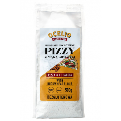 Ocelio Bezglutenowa mieszanka do wypieku pizzy z mąka gryczną 500 g