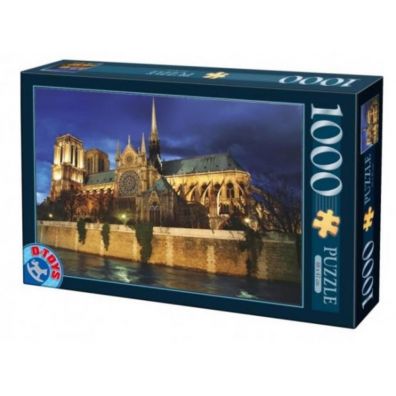 Puzzle 1000 el. Francja, Katedra Notre Dame D-Toys