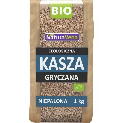 NaturaVena Kasza gryczana niepalona 1 kg Bio