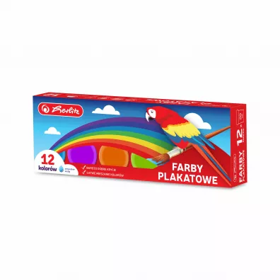 Herlitz Farby plakatowe 12 x 20 ml