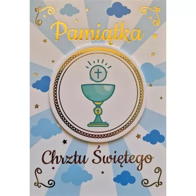 Yeku Karnet Chrzest ch�opiec