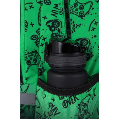 Patio Plecak szkolny Coolpack Prime Pro Game Over Gradient Green