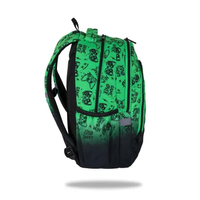 Patio Plecak szkolny Coolpack Prime Pro Game Over Gradient Green