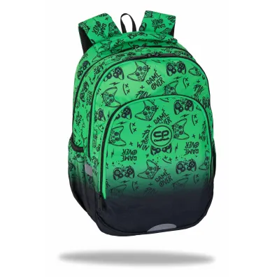 Patio Plecak szkolny Coolpack Prime Pro Game Over Gradient Green