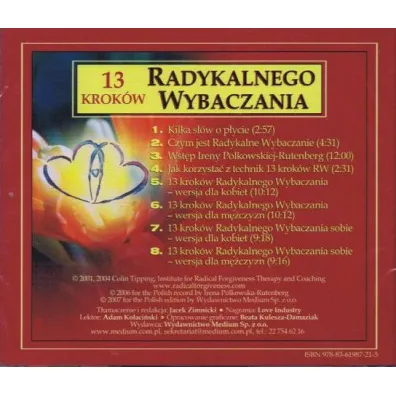 Audiobook 13 krok�w do Radykalnego Wybaczania - p�yta CD