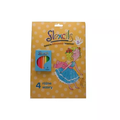 Ksiniczki Kolorowanki + Kredki Flexcils 5+