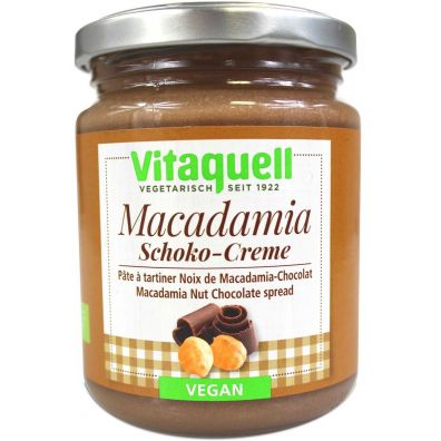 Vitaquell Krem z orzechw macadamia o smaku czekoladowym 250 g Bio