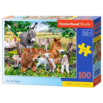 Puzzle 100 el. On the Farm Castorland
