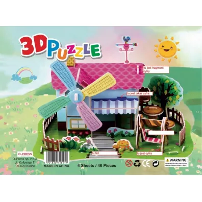 Puzzle 3D 46 el. Farma O-press