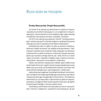 Autyzm co robi� a czego nie b�yskawiczny przewodnik dla nauczyciela szko�a podstawowa