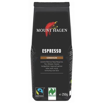 Mount Hagen Kawa mielona arabica 100 % espresso fair trade 250 g Bio