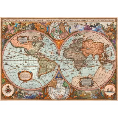 Puzzle 3000 el. Staroytna mapa wiata Schmidt