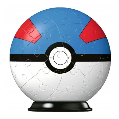 Puzzle 54 el. 3D Kula Pokemon niebieska Ravensburger