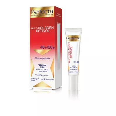Perfecta Krem pod oczy i na powieki redukuj�cy cienie Multi-Kolagen Retinol 40+/50+ 15 ml