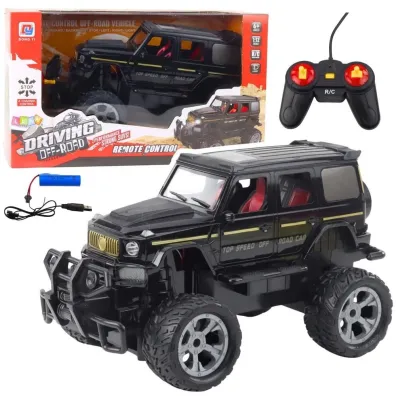 Teren�wka R/C �wiat�o czarna 1:12 LeanToys