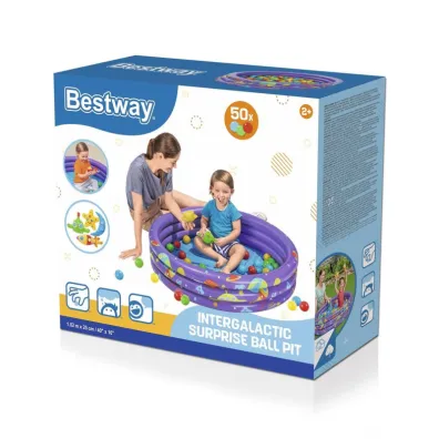 Dmuchany basen z pi�eczkami 102x25cm Bestway
