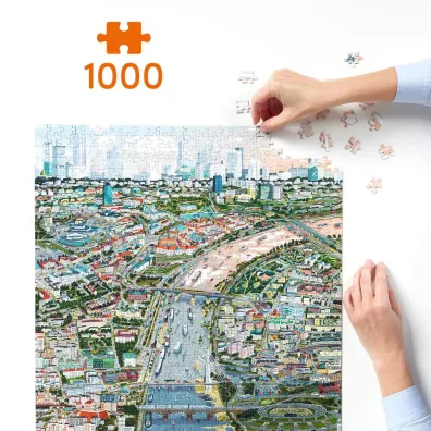 Puzzle Puzzlove CzuCzu 1000 el. Miasto Warszawa Bright Junior Media