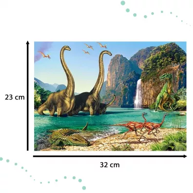 Puzzle 60 el. wiat dinozaurw Castorland