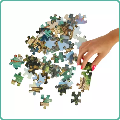Puzzle 60 el. wiat dinozaurw Castorland