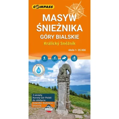 Mapa turystyczna - Masyw �nie�nika laminowana