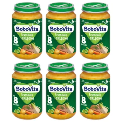 BoboVita Krupniczek z ciel�cin� po 8 miesi�cu zgrzewka 6 x 190 g