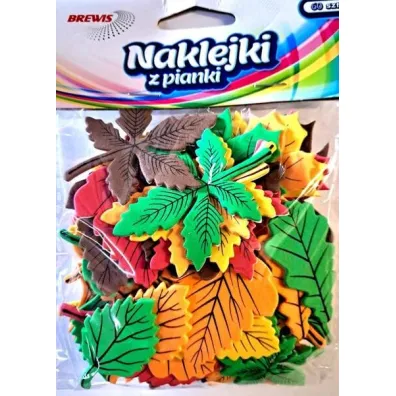 Brewis Naklejki z pianki jesie� 60 szt.